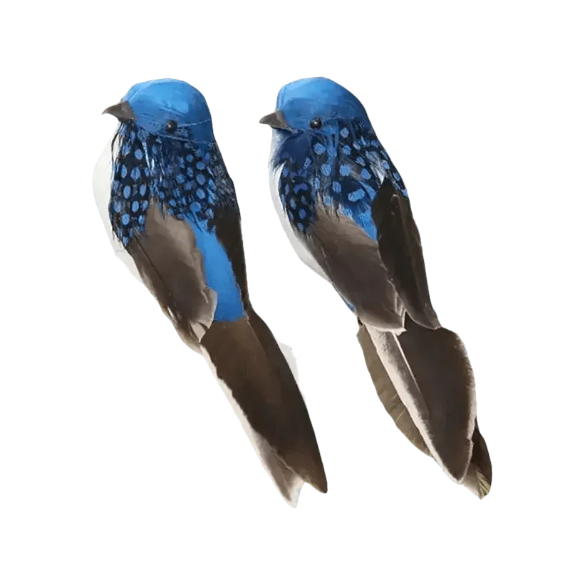 Blue Artificial Bird Flower Decorations - GiFTiFY