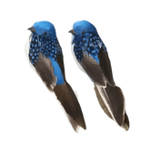 Blue Artificial Bird Flower Decorations - GiFTiFY