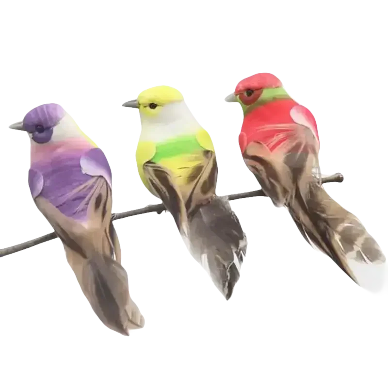 Blue Artificial Bird Flower Decorations - GiFTiFY