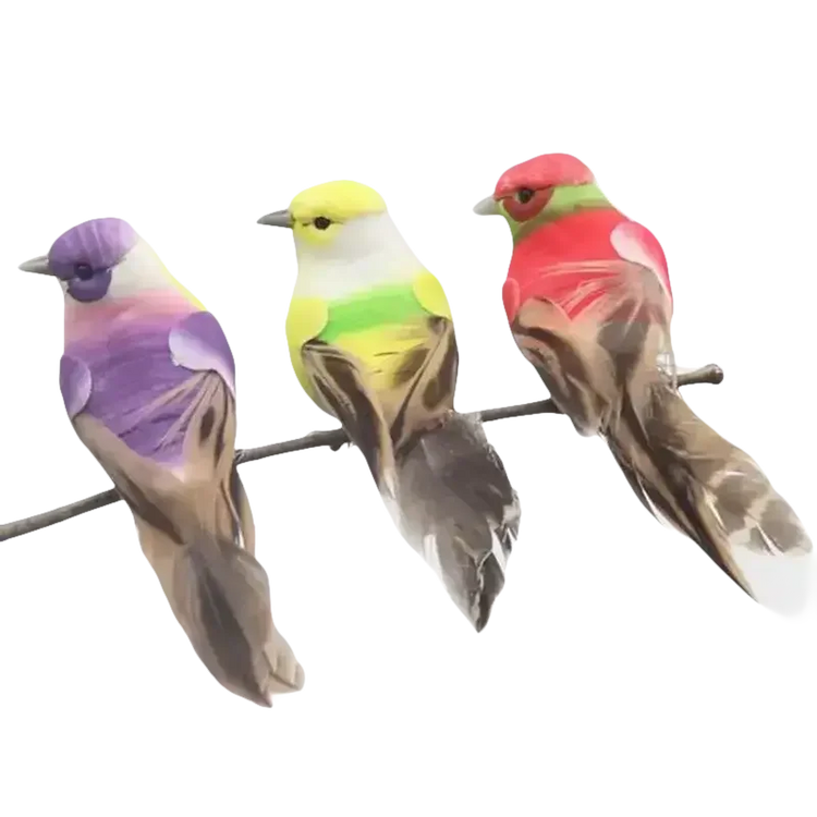 Blue Artificial Bird Flower Decorations - GiFTiFY