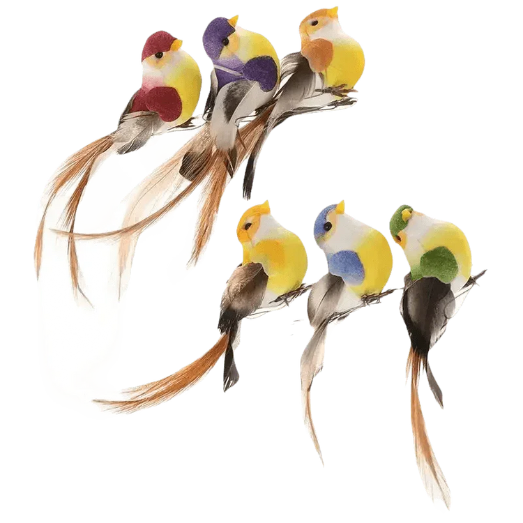 Blue Artificial Bird Flower Decorations - GiFTiFY