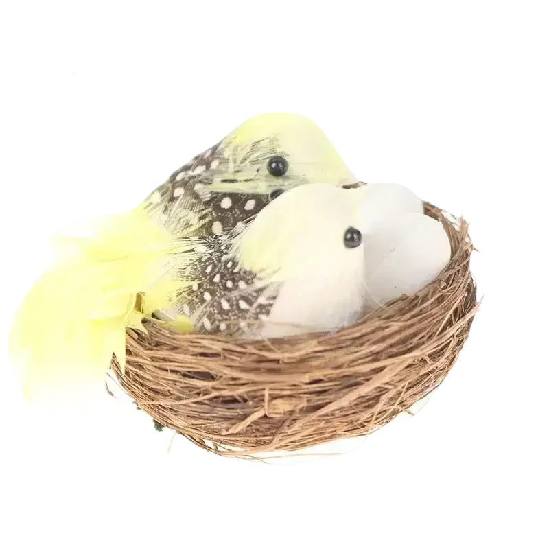 Blue Artificial Bird Flower Decorations - GiFTiFY