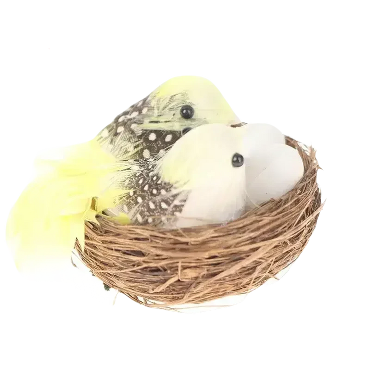 Blue Artificial Bird Flower Decorations - GiFTiFY