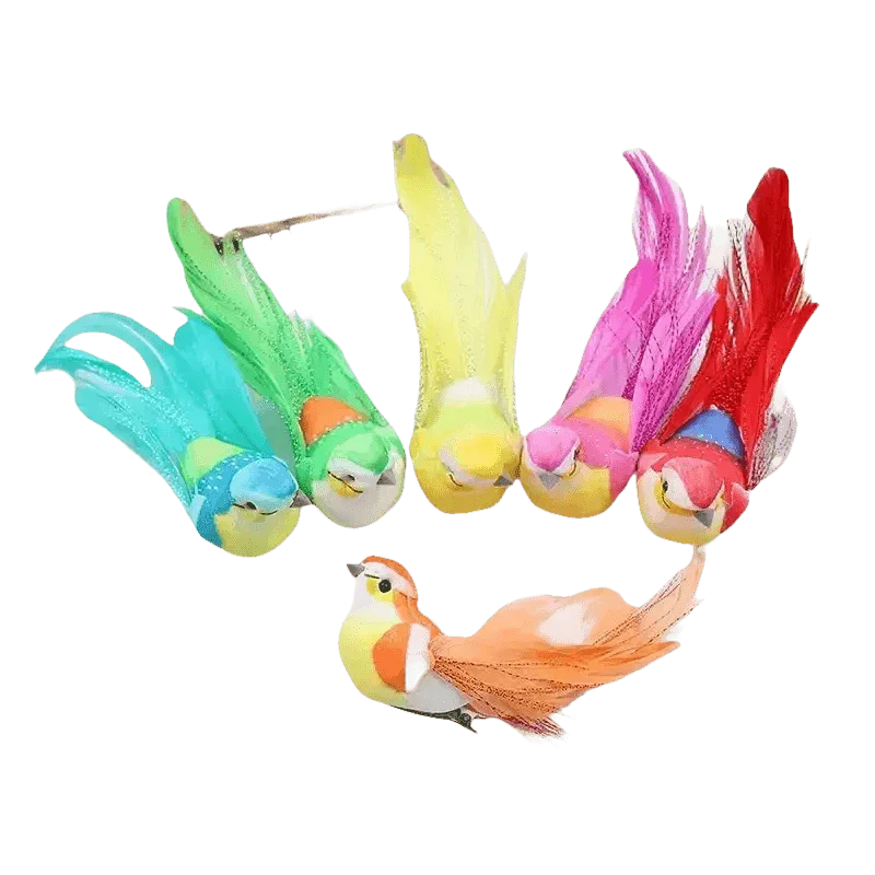 Blue Artificial Bird Flower Decorations - GiFTiFY