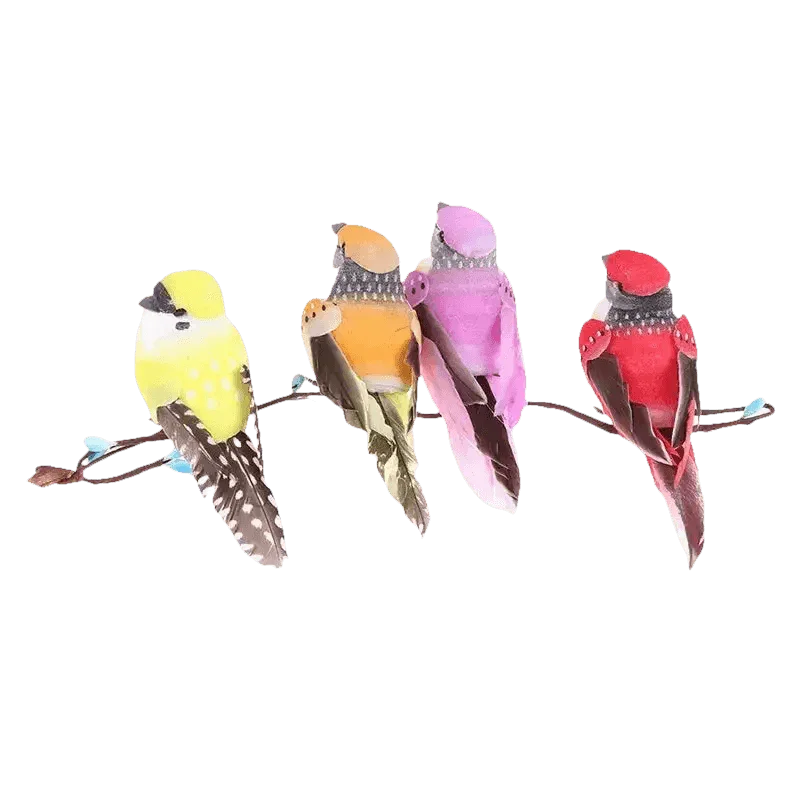 Blue Artificial Bird Flower Decorations - GiFTiFY