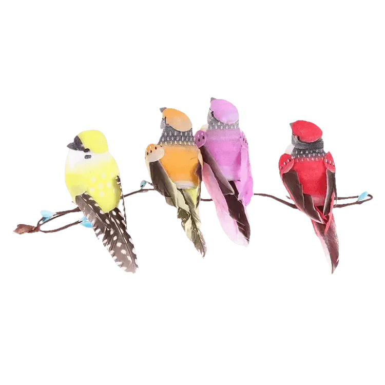 Blue Artificial Bird Flower Decorations - GiFTiFY