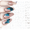 Blue Butterfly Self-Adhesive Nail Stickers Colorful 3D - GiFTiFY