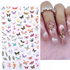 Blue Butterfly Self-Adhesive Nail Stickers Colorful 3D - GiFTiFY