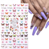 Blue Butterfly Self-Adhesive Nail Stickers Colorful 3D - GiFTiFY