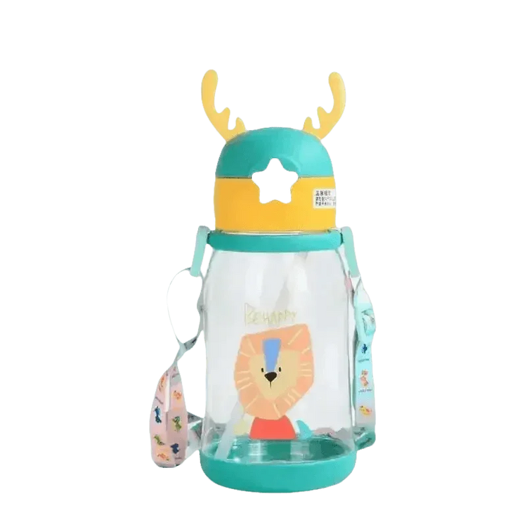 Blue Dinosaur Antler Kids Water Sippy Cup for Kids Creative Cartoon - GiFTiFY