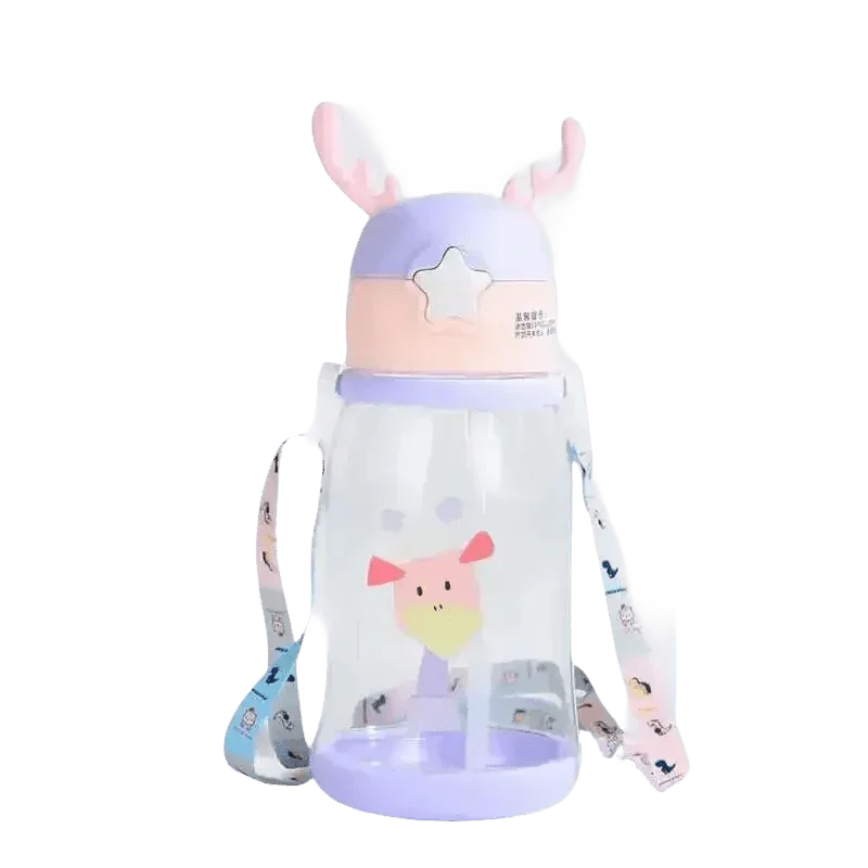 Blue Dinosaur Antler Kids Water Sippy Cup for Kids Creative Cartoon - GiFTiFY