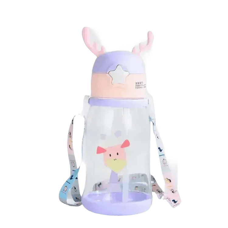 Blue Dinosaur Antler Kids Water Sippy Cup for Kids Creative Cartoon - GiFTiFY