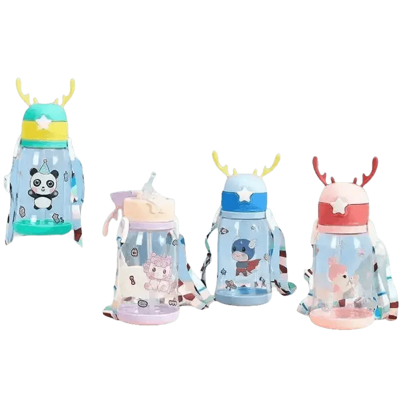 Blue Dinosaur Antler Kids Water Sippy Cup for Kids Creative Cartoon - GiFTiFY