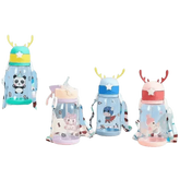 Blue Dinosaur Antler Kids Water Sippy Cup for Kids Creative Cartoon - GiFTiFY