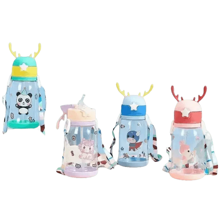 Blue Dinosaur Antler Kids Water Sippy Cup for Kids Creative Cartoon - GiFTiFY