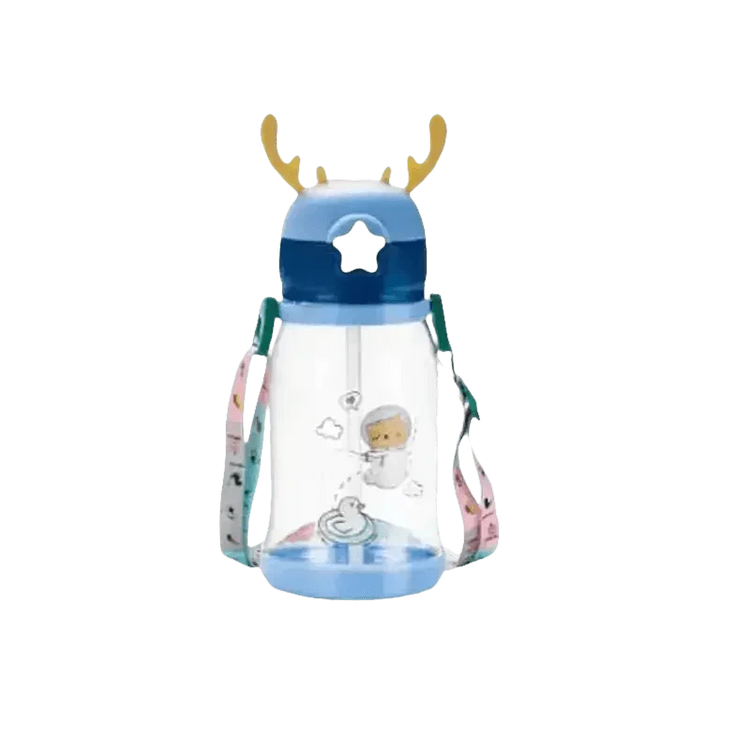 Blue Dinosaur Antler Kids Water Sippy Cup for Kids Creative Cartoon - GiFTiFY