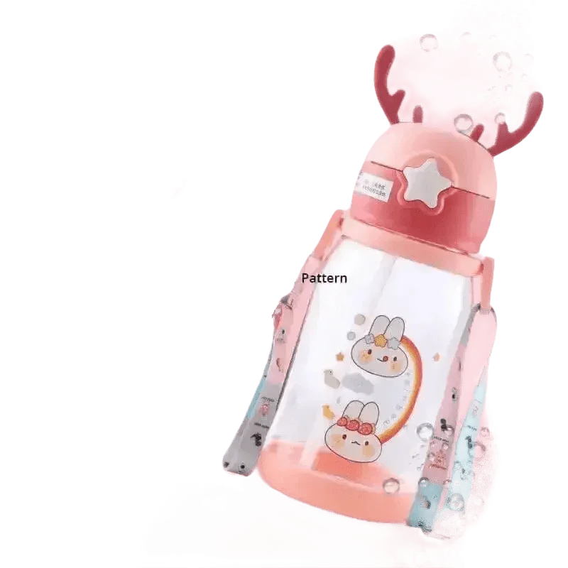 Blue Dinosaur Antler Kids Water Sippy Cup for Kids Creative Cartoon - GiFTiFY