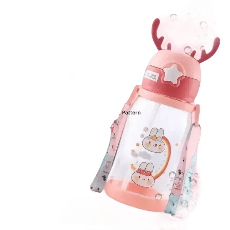 Blue Dinosaur Antler Kids Water Sippy Cup for Kids Creative Cartoon - GiFTiFY