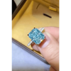 Blue Gemstone 2 Carat Moissanite Ring - GiFTiFY