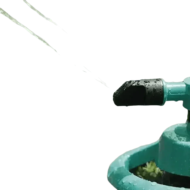 Blue Rotating Garden Sprinklers Watering Grass - GiFTiFY