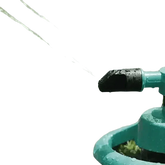 Blue Rotating Garden Sprinklers Watering Grass - GiFTiFY