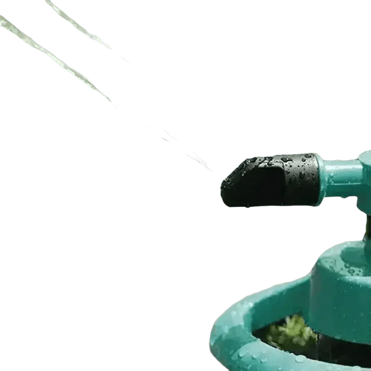 Blue Rotating Garden Sprinklers Watering Grass - GiFTiFY