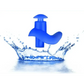 Blue Silicone Water Sports Earplugs Hypoallergenic - GiFTiFY