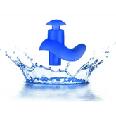 Blue Silicone Water Sports Earplugs Hypoallergenic - GiFTiFY