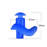 Blue Silicone Water Sports Earplugs Hypoallergenic - GiFTiFY