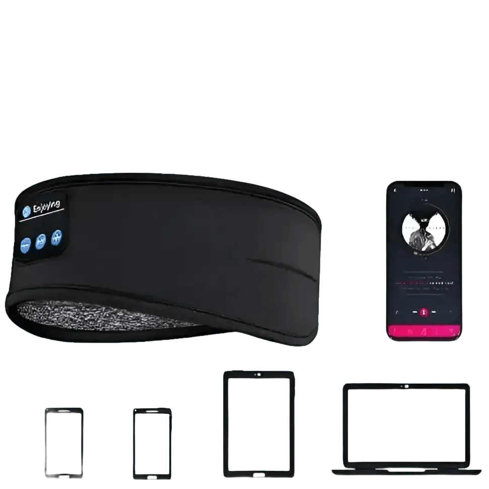 Bluetooth Sleeping Headphones Music BT Headband Headphones by BeeBeeBee Store