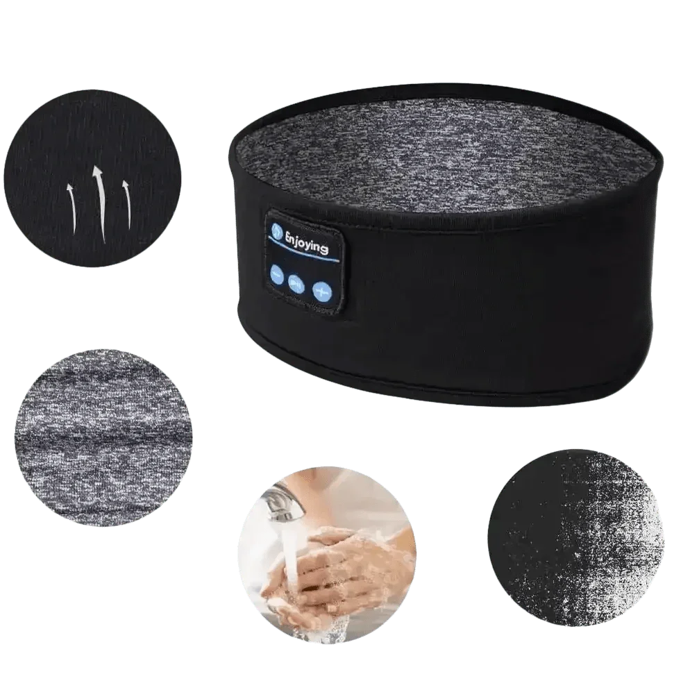 Bluetooth Sleeping Headphones Music BT Headband Headphones by BeeBeeBee Store
