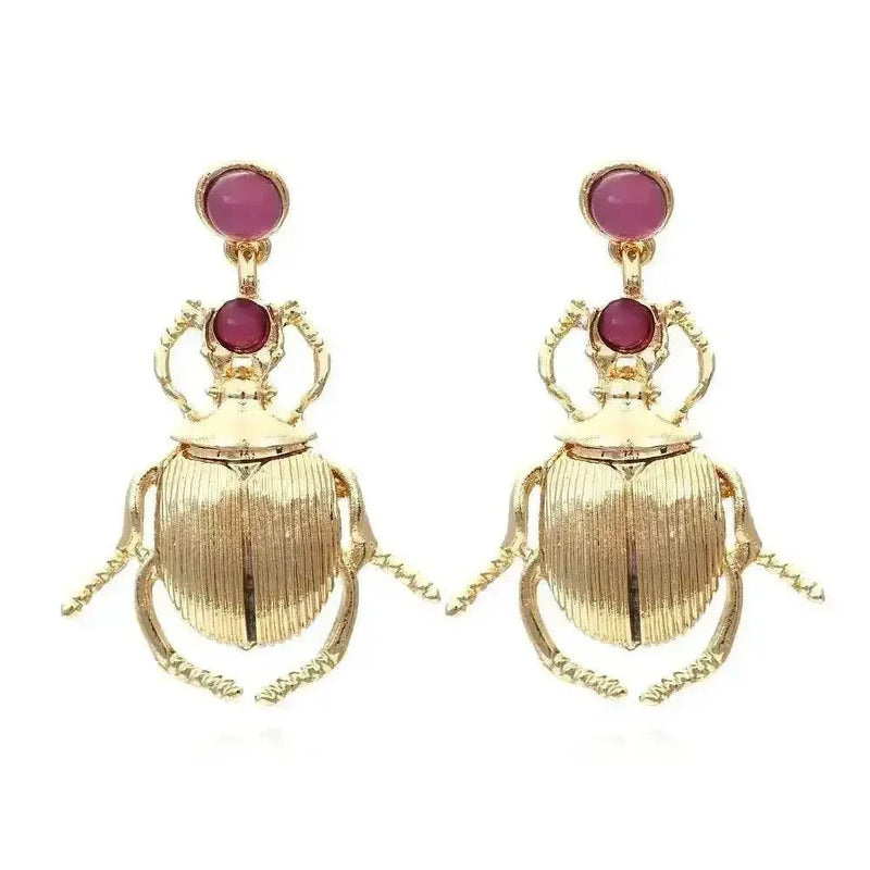 Bohemia Earrings For Women Metal Gold-Plated Beatles Personality Vintage Trend Jewelry Cute Insects Diamonds Trending Products Jewelry & Accessories by DSERS