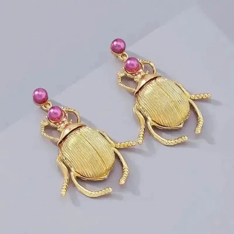 Bohemia Earrings For Women Metal Gold-Plated Beatles Personality Vintage Trend Jewelry Cute Insects Diamonds Trending Products Jewelry & Accessories by DSERS