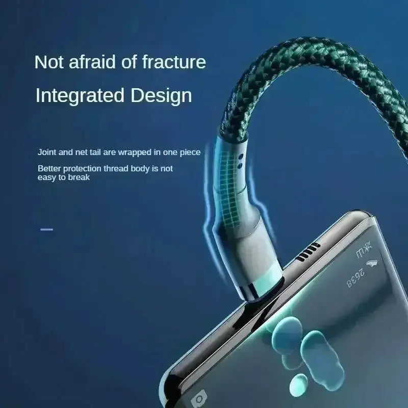 Braided Type C Cable Samsung S24 S23 120W Super Charging - GiFTiFY