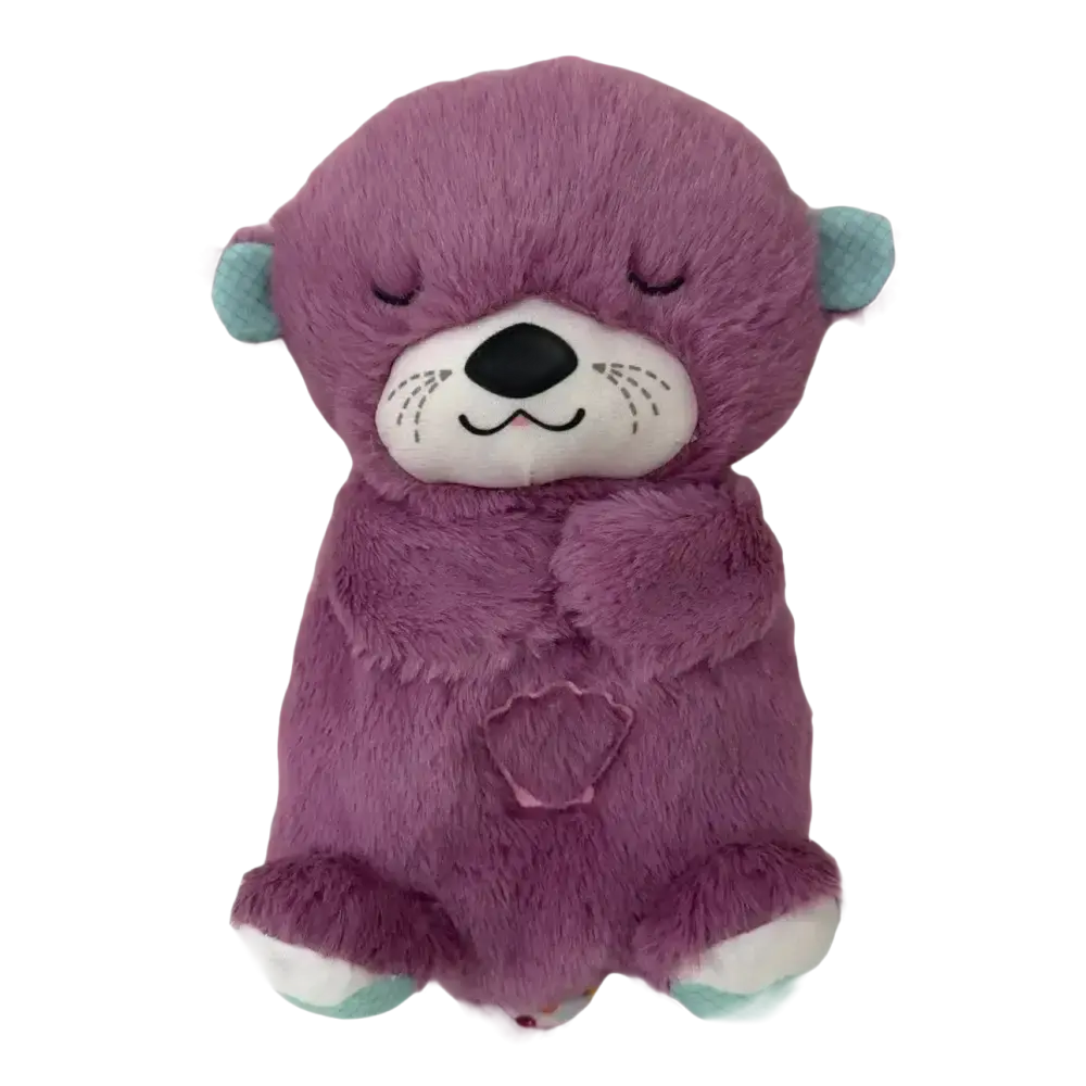 Purple plush otter.
