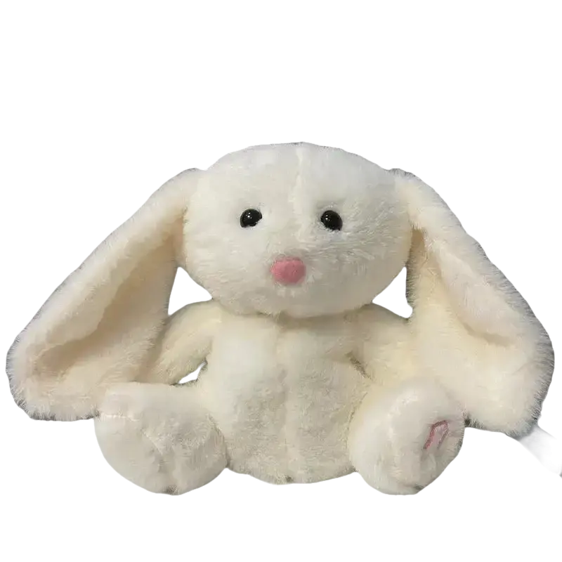 Fluffy white bunny plush.