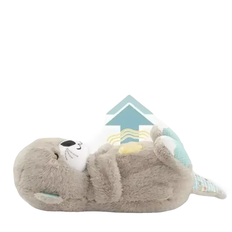 Breathing plush otter.