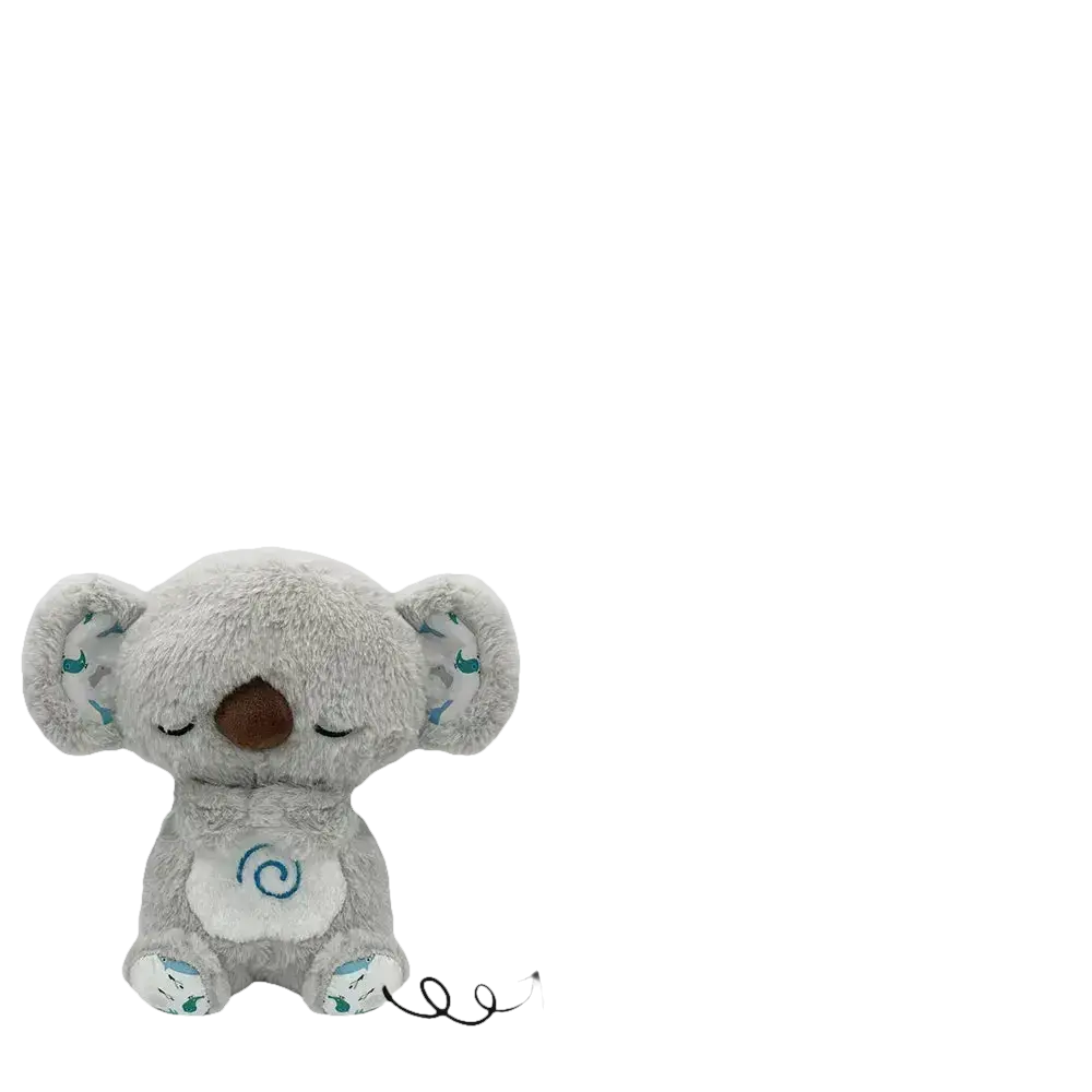 Koala plush toy with breathing and sound modes.