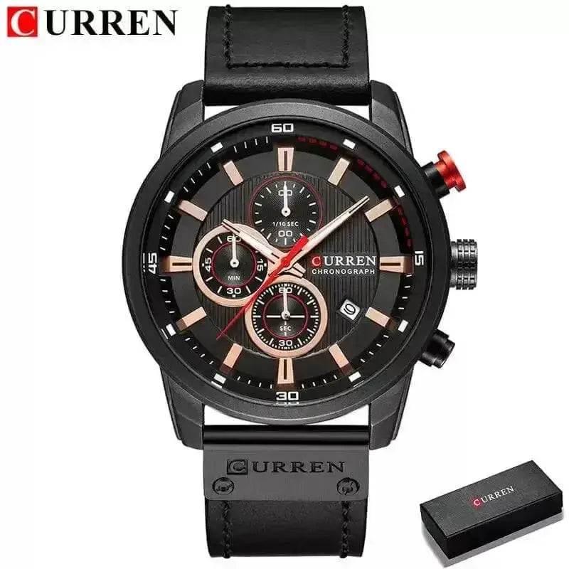 Brown Gold Mens Chronograph Quartz Watch, brown rose gold men's Watches by VANA Trade