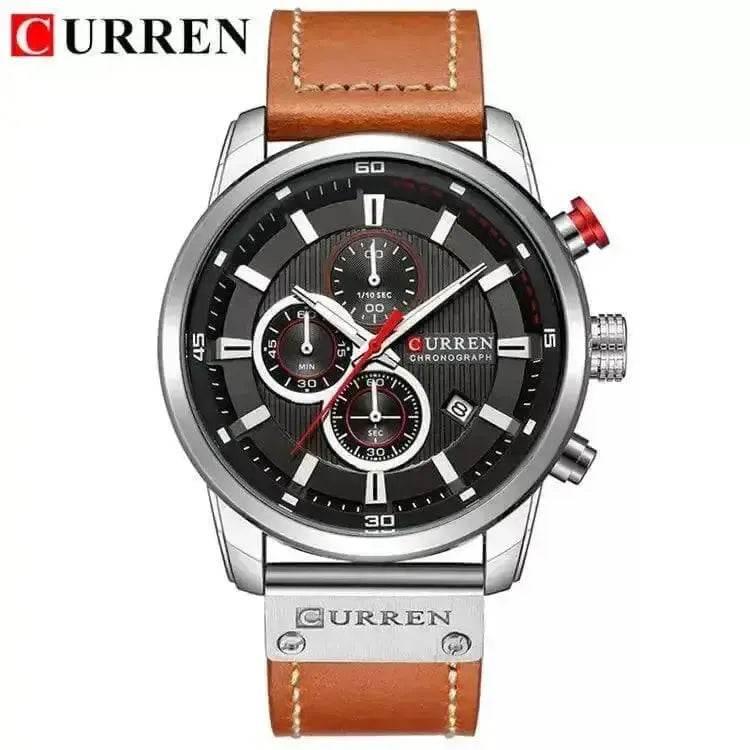 Brown Gold Mens Chronograph Quartz Watch, brown rose gold men's Watches by VANA Trade