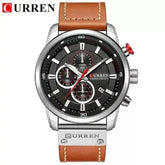 Brown Gold Mens Chronograph Quartz Watch, brown rose gold - GiFTiFY