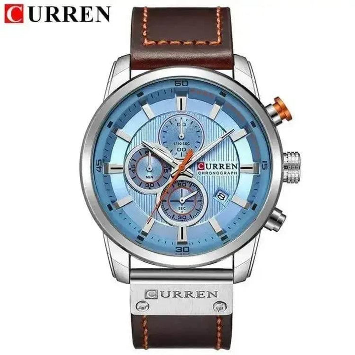 Brown Gold Mens Chronograph Quartz Watch, brown rose gold - GiFTiFY