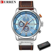 Brown Gold Mens Chronograph Quartz Watch, brown rose gold - GiFTiFY