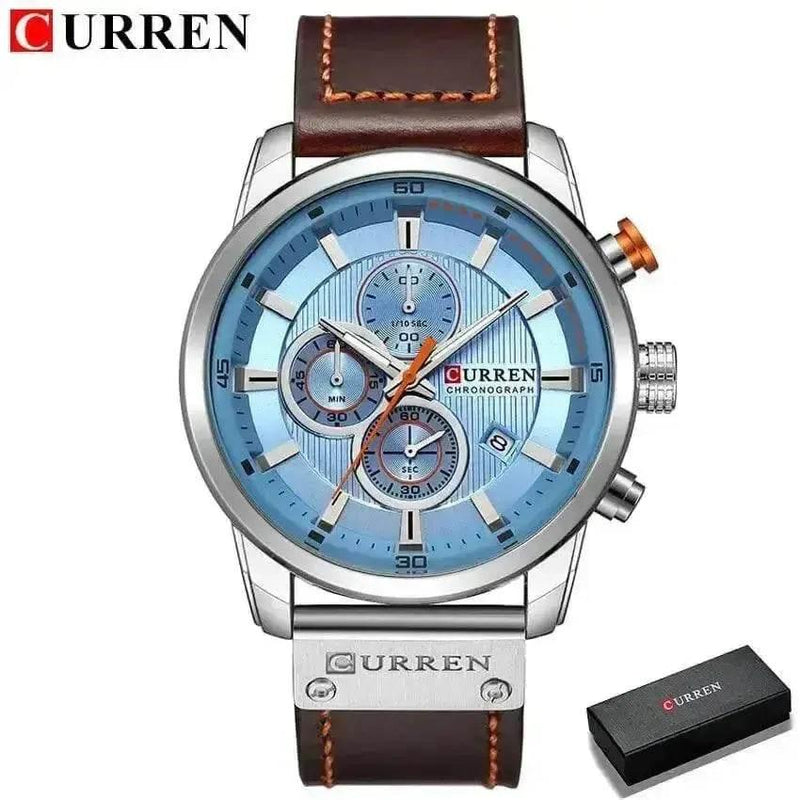 Brown Gold Mens Chronograph Quartz Watch, brown rose gold men's Watches by VANA Trade