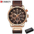 Brown Gold Mens Chronograph Quartz Watch, brown rose gold - GiFTiFY