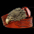 Brown Leather Eagle Belt Mens Fashion - GiFTiFY
