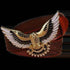 Brown Leather Eagle Belt Mens Fashion - GiFTiFY