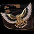 Brown Leather Eagle Belt Mens Fashion - GiFTiFY
