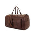 Brown Leather Duffel Bag Portable Garment Bag - GiFTiFY