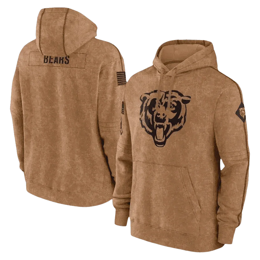 Brown Packers Football Men Embossed Hoodie NFL Fans - GiFTiFY